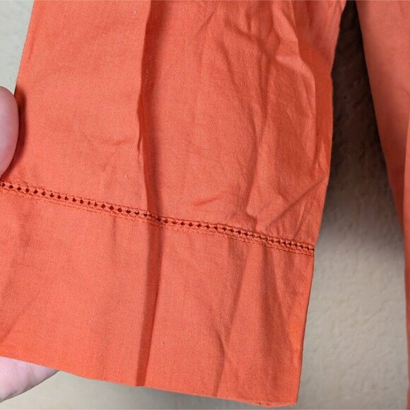 Sigrid Olsen Women's 100% Cotton Button-Up Shirt sz XL 3/4 Sleeve Lagenlook - Picture 5 of 9